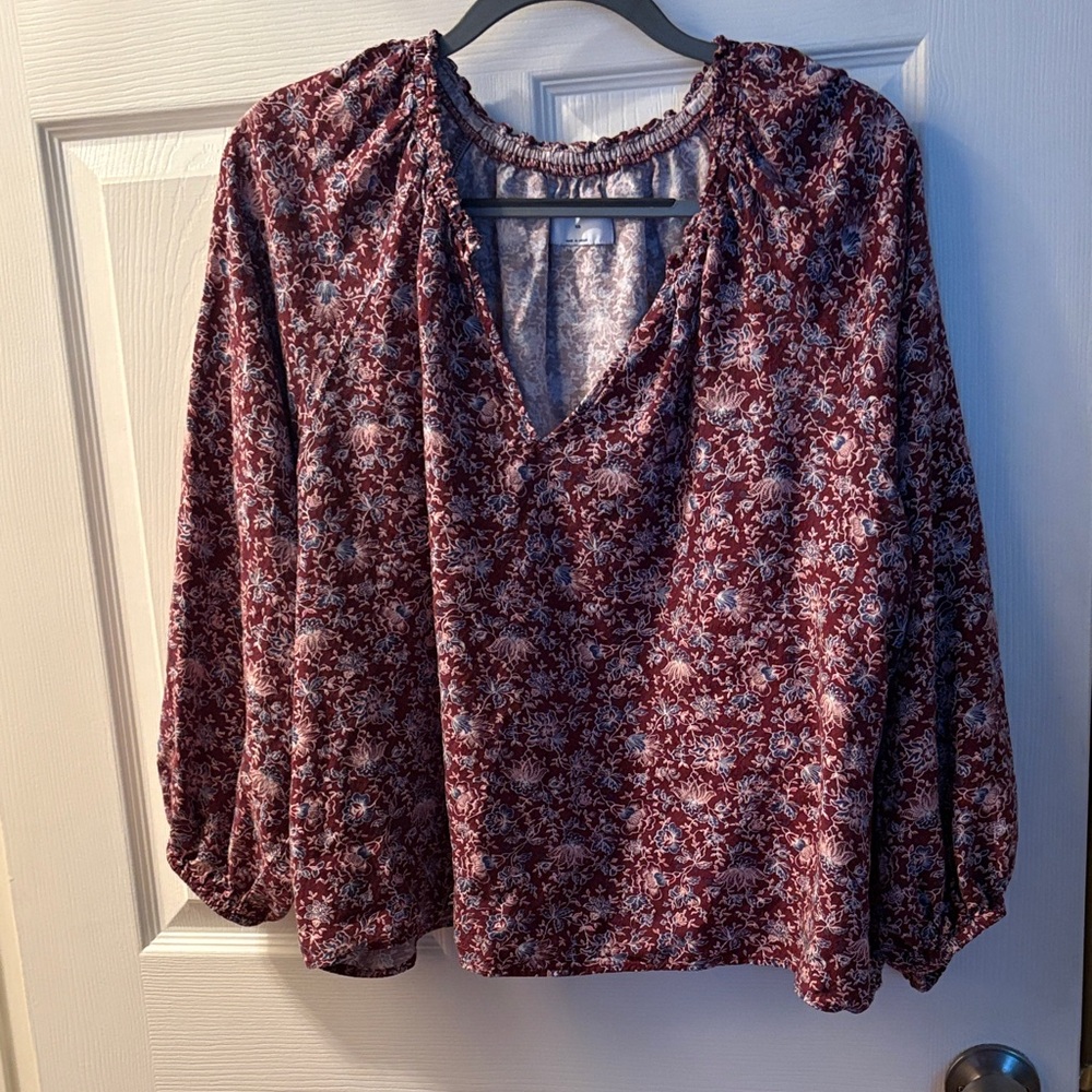 Floral long sleeve top